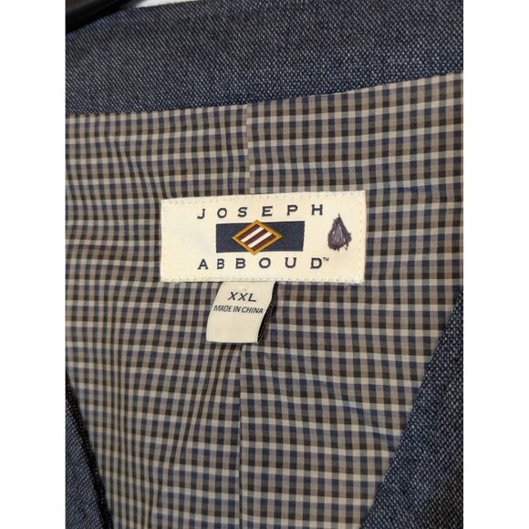 Joseph Abboud Mens XXL Bluish Gray Button-Up Dress Vest NWOT - Picture 2 of 4